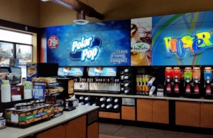 มุมให้บริการเครื่องดื่ม Polar Pop