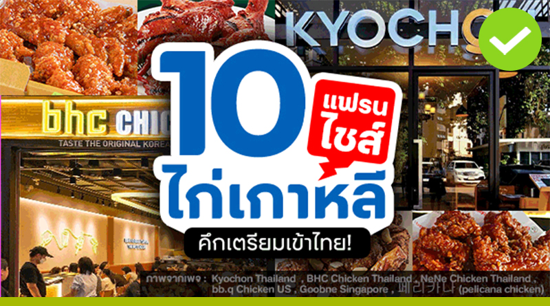 10 แฟรนไชส์ไก่เกาหลี คึกเตรียมเข้าไทย!