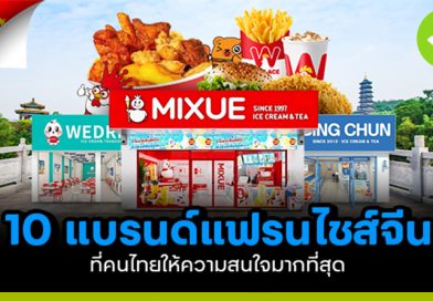 10 แบรนด์แฟรนไชส์จีน