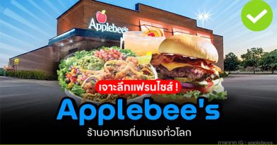 เจาะลึก Applebee´s แฟรนไชส์ร้านอาหารที่มาแรงทั่วโลก