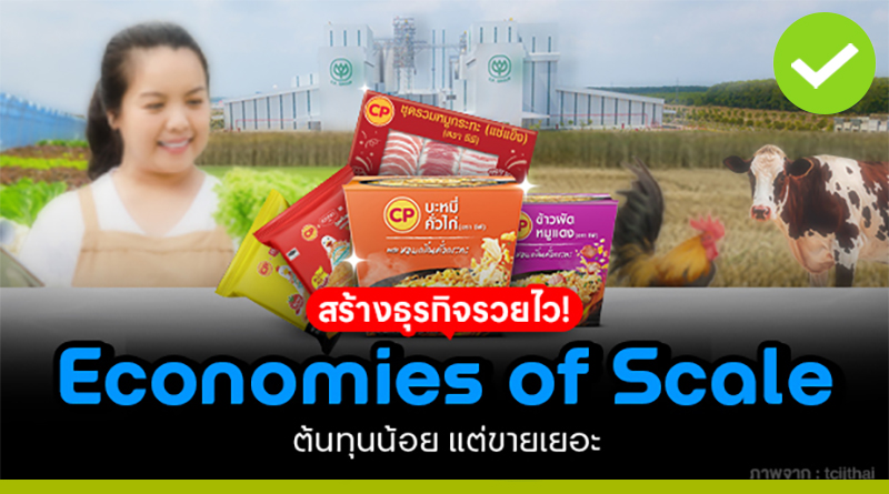 “Economies of Scale” สร้างธุรกิจรวยไว! ต้นทุนน้อย แต่ขายเยอะ