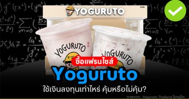 ซื้อแฟรนไชส์ Yoguruto (โยกุรุโตะ) ใช้เงินลงทุนเท่าไหร่ คุ้มหรือไม่คุ้ม? Yoguruto (โยกุรุโตะ)