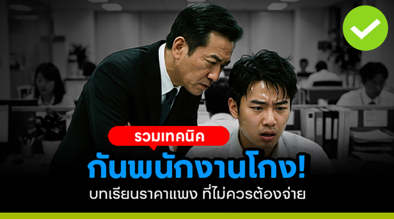 รวมเทคนิคกันพนักงานโกง บทเรียนราคาแพง ที่ไม่ควรต้องจ่าย รวมเทคนิคกันพนักงานโกง บทเรียนราคาแพง