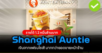 shanghai auntie รายได้ 2 หมื่นล้านบาท